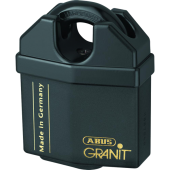 L19047 - ABUS 37 Series Granit `Plus` Mechanism Solid Steel Rekeyable Closed Shackle Padlock 64mm KD