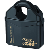 L19055 - ABUS 37 Series Granit `Plus` Mechanism Solid Steel Rekeyable Closed Shackle Padlock 79mm KA