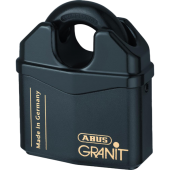 L19050 - ABUS 37 Series Granit `Plus` Mechanism Solid Steel Rekeyable Closed Shackle Padlock 79mm KD