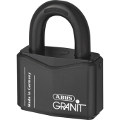 L19048 - ABUS 37 Series Granit `Plus` Mechanism Solid Steel Rekeyable Open Shackle Padlock 77mm KD