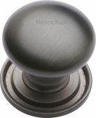 C2240 32-MB Heritage Brass Cabinet Knob Victorian Round Design with Base 32mm Matt Bronze Finish