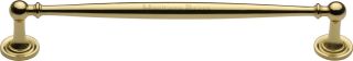 C2533 203-PB Heritage Brass Cabinet Pull Colonial Design 203mm ctc Polished Brass Finish