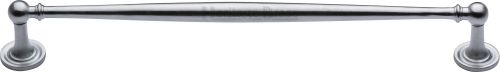 Click Here To Enlarge This Photo Of C2533 254-SC Heritage Brass Cabinet Pull Colonial Design 254mm ctc Satin Chrome Finish