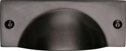 Click Here To Enlarge This Photo Of C2762-MB Heritage Brass Drawer Pull Cheshire Design Matt Bronze Finish