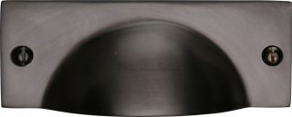 C2762-MB Heritage Brass Drawer Pull Cheshire Design Matt Bronze Finish