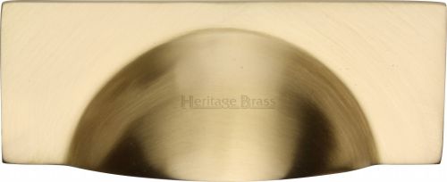 Click Here To Enlarge This Photo Of C2764-SB Heritage Brass Drawer Pull Hampshire Design 57mm ctc Satin Brass Finish