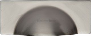 C2764-SN Heritage Brass Drawer Pull Hampshire Design 57mm ctc Satin Nickel Finish