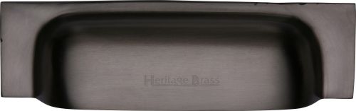 Click Here To Enlarge This Photo Of C2766 96-MB Heritage Brass Drawer Pull Military Design 96mm ctc Matt Bronze Finish
