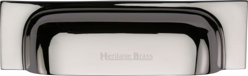 Click Here To Enlarge This Photo Of C2766 96-PNF Heritage Brass Drawer Pull Military Design 96mm ctc Polished Nickel Finish