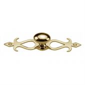 C3072 32-PB Heritage Brass Cabinet Knob Oval/Backplate Design 32mm Polished Brass Finish