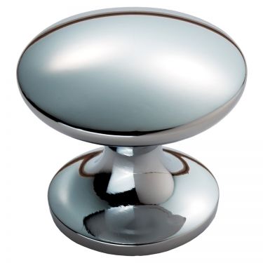 Click Here To Enlarge This Photo Of FTD346CP - Carlisle Brass Fingertip Design Silhouette Knob 30mm Polished Chrome