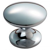 FTD346CP - Carlisle Brass Fingertip Design Silhouette Knob 30mm Polished Chrome
