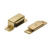 FTD840EB - Carlisle Brass Fingertip Design Steel Magnetic Catch (6kg Pull) 46 x 15 x 14mm Electro Brass