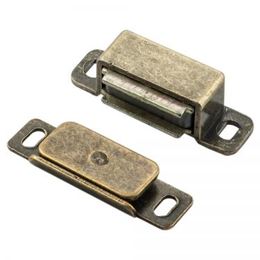 Click Here To Enlarge This Photo Of FTD840FB - Carlisle Brass Fingertip Design Steel Magnetic Catch (6kg Pull) 46 x 15 x 14mm Florentine Bronze
