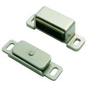 FTD840NP - Carlisle Brass Fingertip Design Steel Magnetic Catch (6kg Pull) 46 x 15 x 14mm Nickel Plated