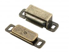FTD850FB - Carlisle Brass Fingertip Design Steel Magnetic Catch (3.5kg Pull) 46 x 15 x 14mm Florentine Bronze