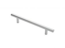 FTD445BCP - Carlisle Brass Fingertip Design 12mm Steel T-Bar Handle (128mm c/c) 188mm Polished Chrome