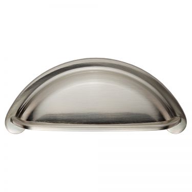 Click Here To Enlarge This Photo Of FTD557SN - Carlisle Brass Fingertip Design Cottage Cup Pull 76mm Satin Nickel