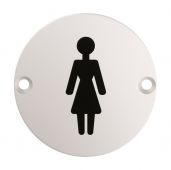 SEX1012SSS - Carlisle Brass Eurospec 'Female' Symbol 76mm Satin Stainless Steel