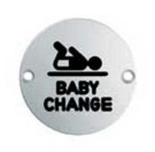 SEX1019SSS - Carlisle Brass Eurospec 'Baby Change' Symbol 76mm Satin Stainless Steel