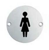 SEX4012SAA - Carlisle Brass Eurospec 'Female' Symbol 76mm Satin Anodised Aluminium