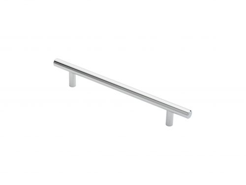 Click Here To Enlarge This Photo Of FTD445CCP - Carlisle Brass Fingertip Design 12mm Steel T-Bar Handle (160mm c/c) 220mm Polished Chrome