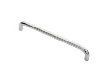 FTD460DCP - Carlisle Brass Fingertip Design 10mm D Handle (192mm c/c) 202mm Polished Chrome