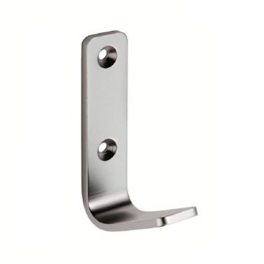 Click Here To Enlarge This Photo Of HCH9012SAA - Carlisle Brass Eurospec Flat Coat Hook 70 x 20mm Satin Anodised Aluminium
