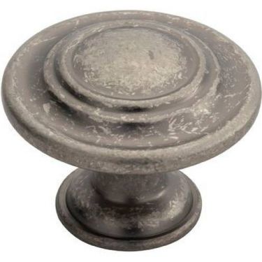 Click Here To Enlarge This Photo Of FTD515PT - Carlisle Brass Fingertip Design Traditional Pattern Knob 34mm Pewter