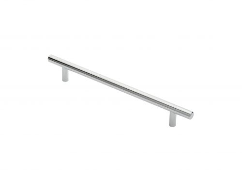 Click Here To Enlarge This Photo Of FTD445DCP - Carlisle Brass Fingertip Design 12mm Steel T-Bar Handle (192mm c/c) 252mm Polished Chrome