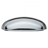 FTD559CP - Carlisle Brass Fingertip Design Modern Shaker Cup Pull 96mm Polished Chrome
