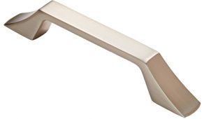 FTD273BSN - Carlisle Brass Fingertip Design Halcyon Handle (128mm c/c) 171mm Satin Nickel