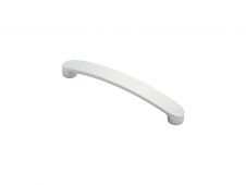 FTD2035ACP - Carlisle Brass Fingertip Design Radiused End Flat Bow Handle (128mm c/c) 145mm Polished Chrome
