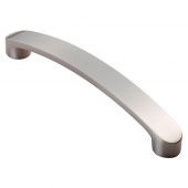 FTD2035ASN - Carlisle Brass Fingertip Design Radiused End Flat Bow Handle (128mm c/c) 145mm Satin Nickel