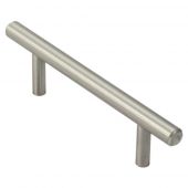 FTD444SN - Carlisle Brass Fingertip Design 8mm Mini T Bar Handle (64mm c/c) 100mm Satin Nickel