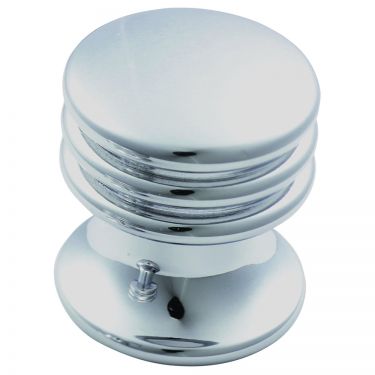Click Here To Enlarge This Photo Of CH30ACP - Carlisle Brass Fingertip Design Ringed Cupboard Knob 17mm Polished Chrome