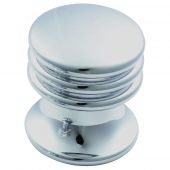 CH30ACP - Carlisle Brass Fingertip Design Ringed Cupboard Knob 17mm Polished Chrome