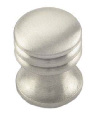 Click Here To Enlarge This Photo Of CH30ASN - Carlisle Brass Fingertip Design Ringed Cupboard Knob 17mm Satin Nickel