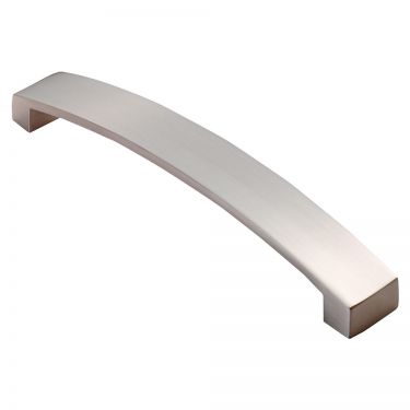 Click Here To Enlarge This Photo Of FTD3160ASN - Carlisle Brass Fingertip Design Curva Bow Handle (160mm c/c) 172mm Satin Nickel