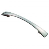 FTD380BSN - Carlisle Brass Fingertip Design Waisted Flat Bow Handle (128mm c/c) 182mm Satin Nickel