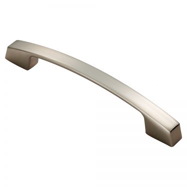 Click Here To Enlarge This Photo Of FTD3165BSN - Carlisle Brass Fingertip Design Bridge Handle (128mm c/c) 169mm Satin Nickel