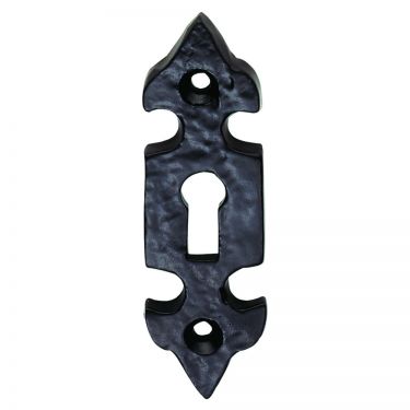 Click Here To Enlarge This Photo Of LF5532 - Carlisle Brass Ludlow Foundries Fleur De Lys Escutcheon Black Antique