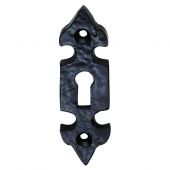 LF5532 - Carlisle Brass Ludlow Foundries Fleur De Lys Escutcheon Black Antique