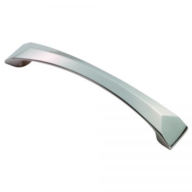 Click Here To Enlarge This Photo Of FTD3440SN - Carlisle Brass Fingertip Design Solo Handle (128mm c/c) 155mm Satin Nickel