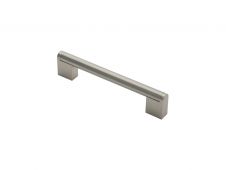 FTD4750BSNSS - Carlisle Brass Fingertip Design 14mm Bar Handle (128mm c/c) 168mm Satin Nickel/Satin Stainless Steel