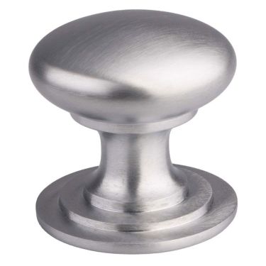 Click Here To Enlarge This Photo Of M47ASC - Carlisle Brass Fingertip Design Victorian Knob 25mm Satin Chrome