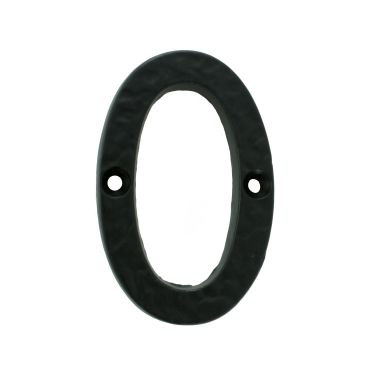 Click Here To Enlarge This Photo Of LF55490 - Carlisle Brass Ludlow Foundries Numeral Face Fix (No 0) 76mm Black Antique