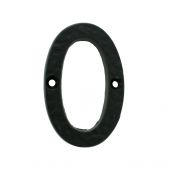 LF55490 - Carlisle Brass Ludlow Foundries Numeral Face Fix (No 0) 76mm Black Antique