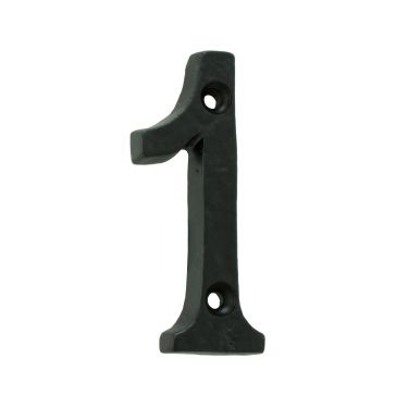 Click Here To Enlarge This Photo Of LF55491 - Carlisle Brass Ludlow Foundries Numeral Face Fix (No 1) 76mm Black Antique