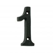 LF55491 - Carlisle Brass Ludlow Foundries Numeral Face Fix (No 1) 76mm Black Antique